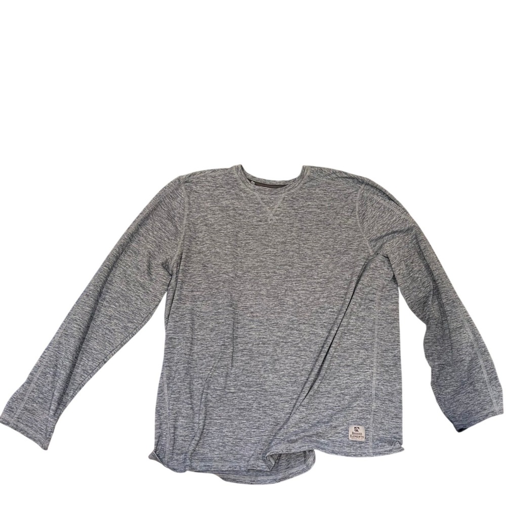 Rugged Elements Mens Long Sleeve Performance Tee Shirt Gray 2XL XXL Blue outdoor